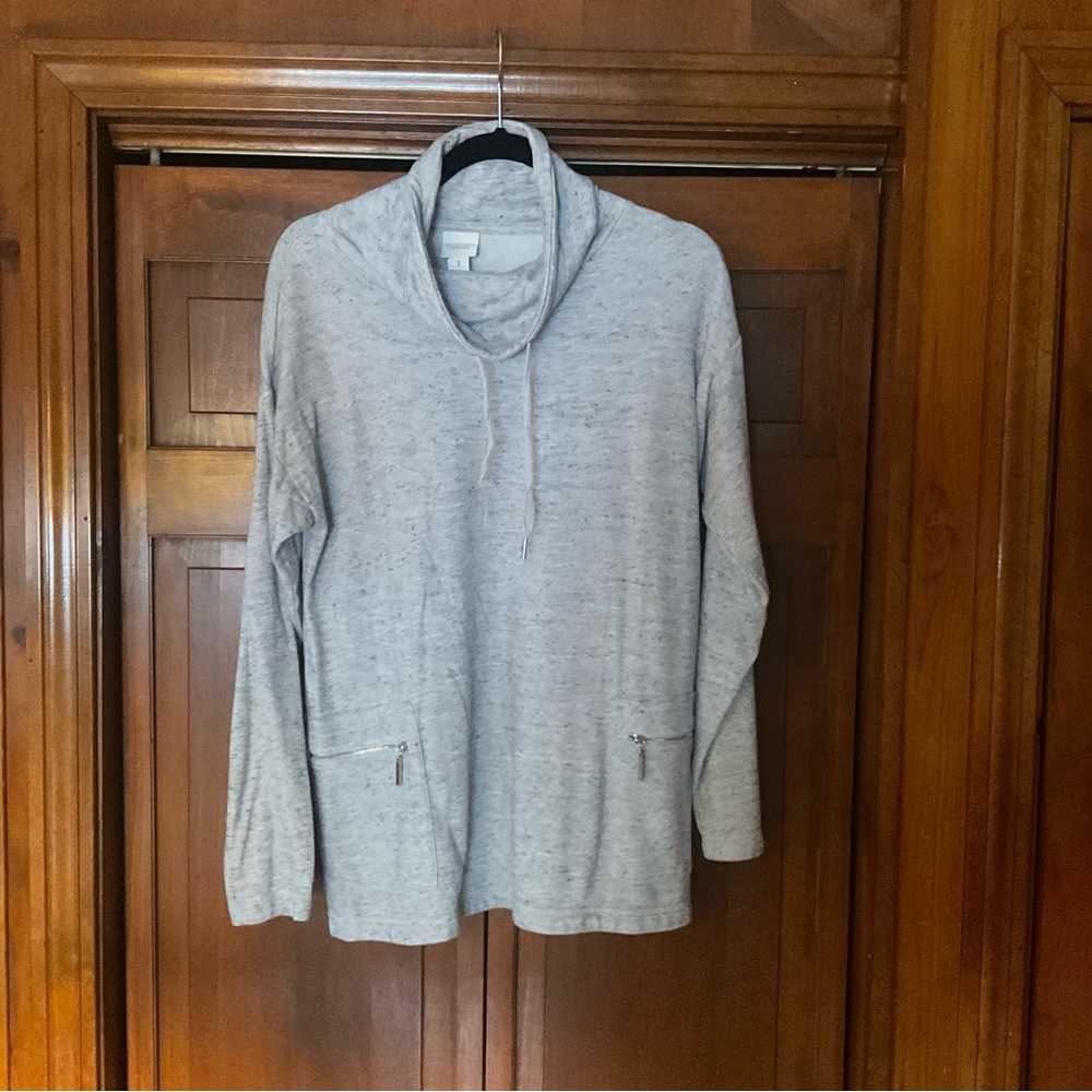 Cozy Heather Gray Cowl Neck Pullover